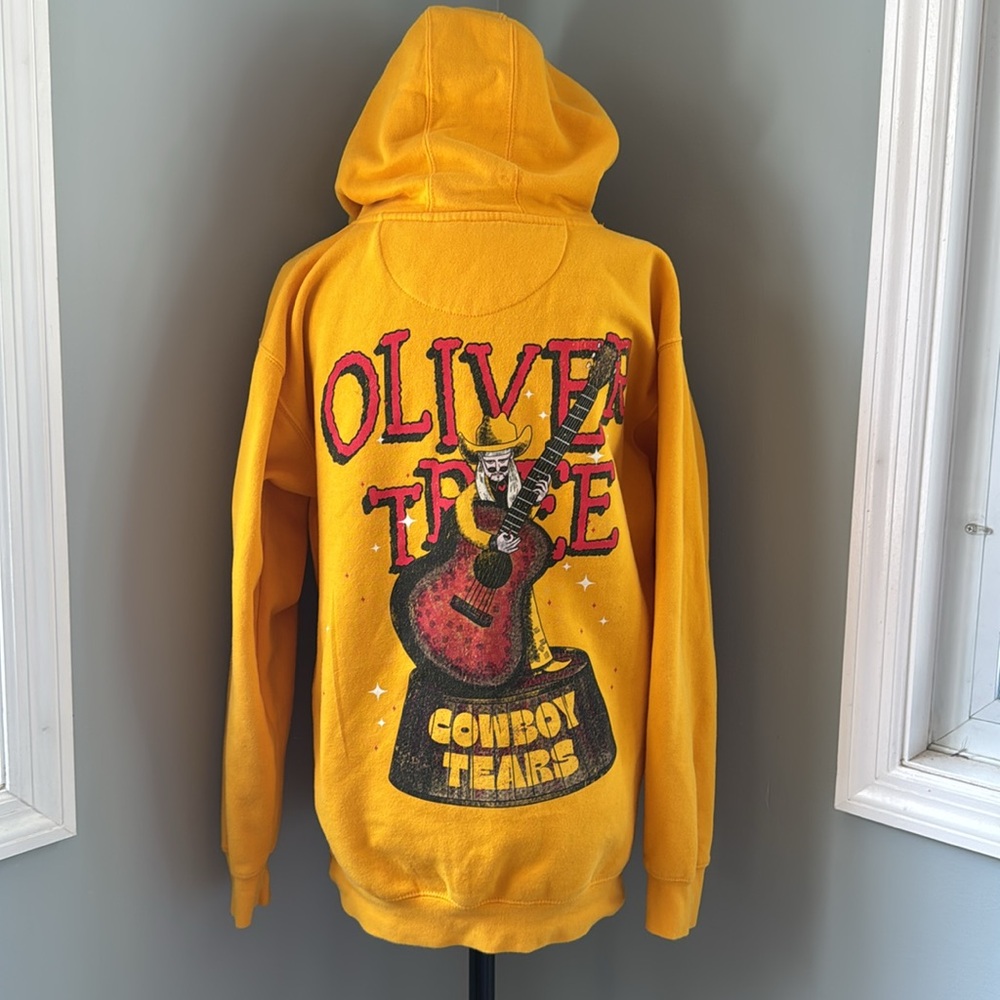 Oliver Tree Official tour hoodie gold EUC Size M